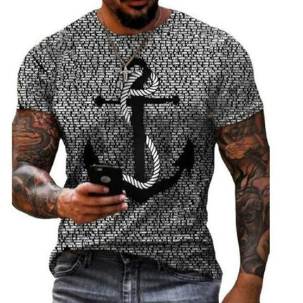 Unisex 3D Pattern Printed Short Sleeve T-Shirts Casual Graphics Tees