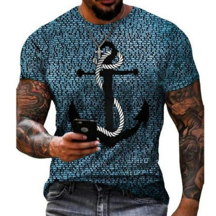 Unisex 3D Pattern Printed Short Sleeve T-Shirts Casual Graphics Tees