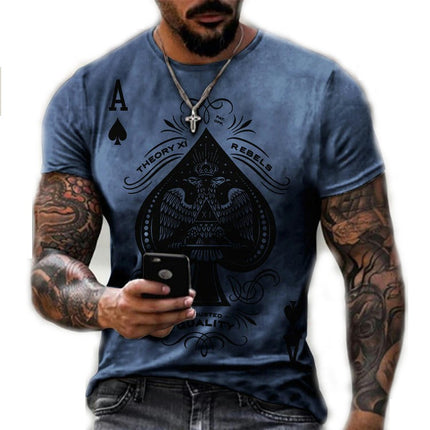 Men's Halloween Shirt 3D Printed Skeleton T Shirt Christmas Horror Nightmare Short Sleeve Shirt