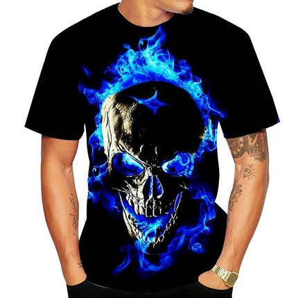 Unisex 3D Graphic Print Shirts for Mens Casual Short Sleeve Tee Shirts Top