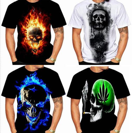 Unisex 3D Graphic Print Shirts for Mens Casual Short Sleeve Tee Shirts Top