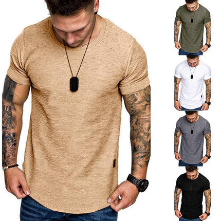 Men's Quick Dry T Shirt Lightweight Short Sleeve Tops Summer Breathable Sport T Shirt for Running Fitness