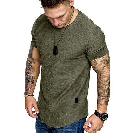 Men's Quick Dry T Shirt Lightweight Short Sleeve Tops Summer Breathable Sport T Shirt for Running Fitness