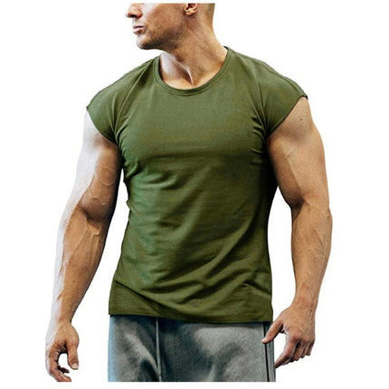 Men's Gym Tank Tops Workout Sleeveless T-Shirts Athletic Muscle Tank Training Bodybuilding Shirts