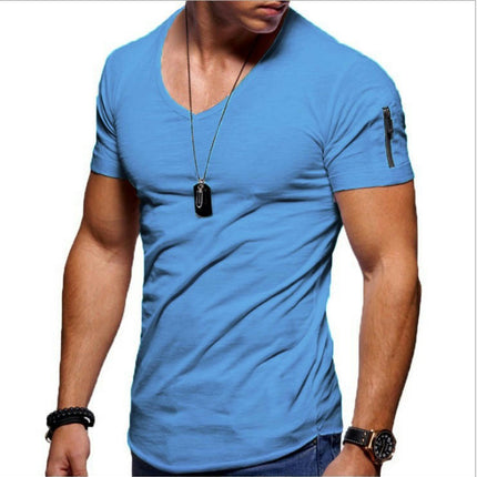 Premium V Neck T Shirts for Men - Modern Fitted Tees S - 5XL Vneck Undershirts