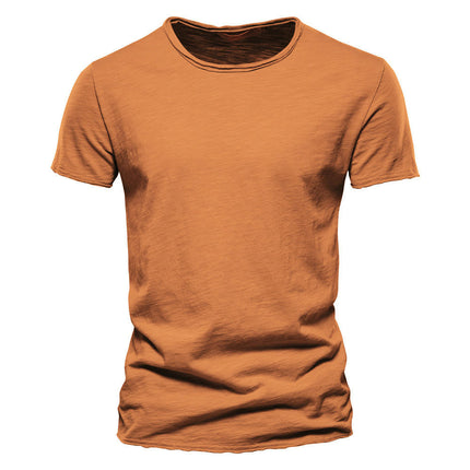 Mens Bamboo T Shirt Ultra Soft Short T Shirts Classic Plain Crew Neck Casual Basic Tee Shirt