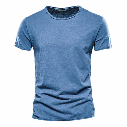 Mens Bamboo T Shirt Ultra Soft Short T Shirts Classic Plain Crew Neck Casual Basic Tee Shirt