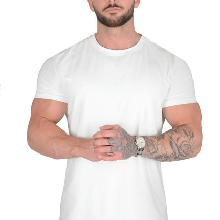 Loose Casual Solid Color Short-sleeved T-shirt Quick Drying Breathable Cooling Short Sleeve Sports T-Shirt