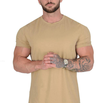 Loose Casual Solid Color Short-sleeved T-shirt Quick Drying Breathable Cooling Short Sleeve Sports T-Shirt