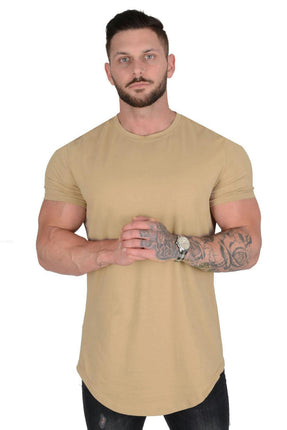 Loose Casual Solid Color Short-sleeved T-shirt Quick Drying Breathable Cooling Short Sleeve Sports T-Shirt