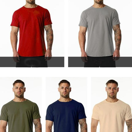 Men's T-Shirt - Short Sleeve Crew Neck Soft Fit T-Shirt S - 4XL Casual Athletic Short Sleeve Top