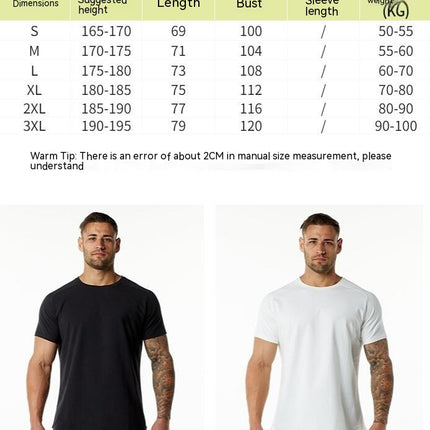 Men's T-Shirt - Short Sleeve Crew Neck Soft Fit T-Shirt S - 4XL Casual Athletic Short Sleeve Top