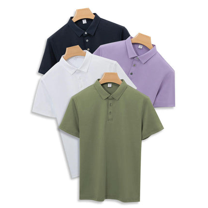 Golf Shirts for Men - Short Sleeve Performance Solid Moisture Wicking Shirt