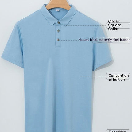 Golf Shirts for Men - Short Sleeve Performance Solid Moisture Wicking Shirt