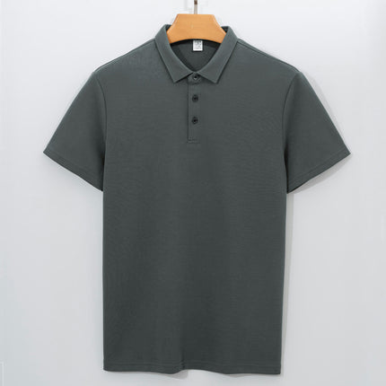 Men's Short Sleeve Golf Shirts with 3 Button Performance Quick Dry Lightweight Outdoor Shirts