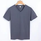 V-neck gray