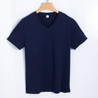 V-neck navy blue