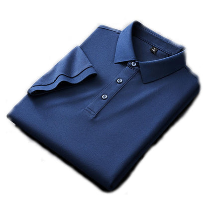 Men's Shirt 3 Button Casual Work T Shirt Quick Dry Short Sleeve Summer Lapel Business Short Sleeve