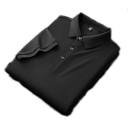 Men's Shirt 3 Button Casual Work T Shirt Quick Dry Short Sleeve Summer Lapel Business Short Sleeve