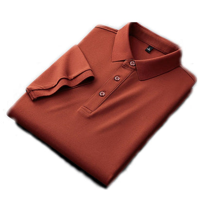 Men's Shirt 3 Button Casual Work T Shirt Quick Dry Short Sleeve Summer Lapel Business Short Sleeve