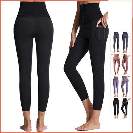 High Waisted Corset Waist Leggings Body Shape for Women Tummy Control Shape Yoga Pants