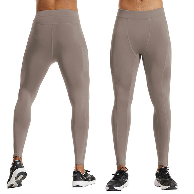 Men's Dry Fit Compression Pants Running Tights Leggings with Pocket