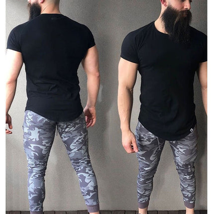 Men's Gym Jogger Slim Fit Pants,Men's Workout Sweatpants with Zip Pocket