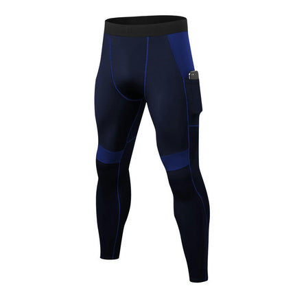 Men's Elasticity Pants, Cool Dry Athletic Workout Running Tights Leggings with Pocket