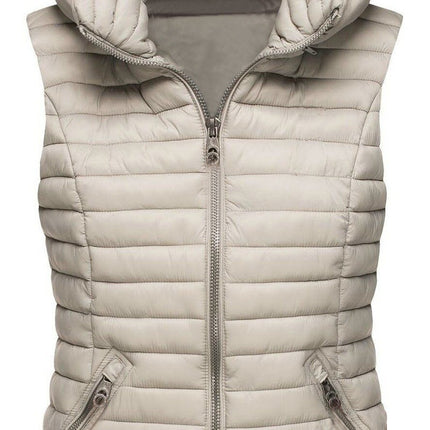 Women's Winter Vest Jacket Lightweight Quilted Loose Versatile Vest with Removable Hood