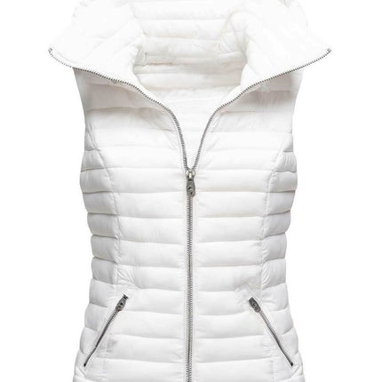 Women's Winter Vest Jacket Lightweight Quilted Loose Versatile Vest with Removable Hood