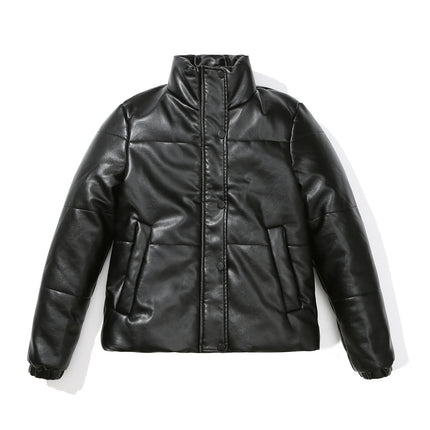 Amazon's New European Code Autumn And Winter Short Leather Coats, European And American Thick Cotton Jackets Cross -Border