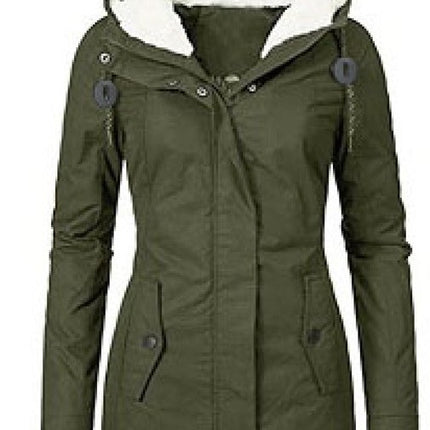 Women's Winter Coat Parker Coat Hooded Long Winter Warm with Pockets Parker Coat