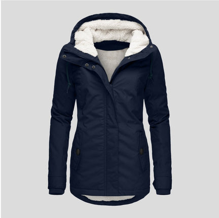 Women's Winter Coat Parker Coat Hooded Long Winter Warm with Pockets Parker Coat