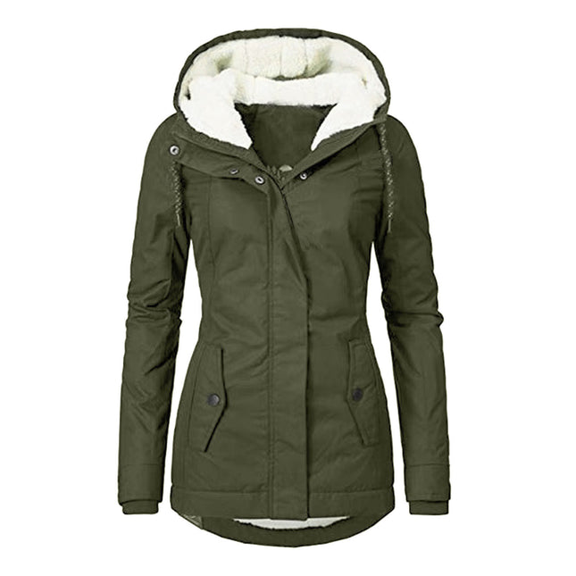 Women's Winter Coat Parker Coat Hooded Long Winter Warm with Pockets Parker Coat