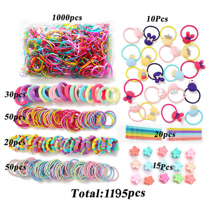 Baby Hair Ties, Hair Accessories for Girls Toddler Hair Ties Different Style Elastic Hair Bands Rubber Bands with Box