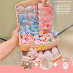 8 # Pink Blue Combination 53 Piece Set