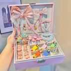 85 piece set of bow hair clips