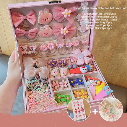 Hair Accessories Organizer for Girls Headbands, Clips, Hair Rope Baby Girl Supplies, Lockable  Organizers and Storage Plastic Jewelry Box