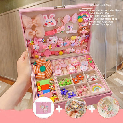 Hair Accessories Organizer for Girls Headbands, Clips, Hair Rope Baby Girl Supplies, Lockable  Organizers and Storage Plastic Jewelry Box