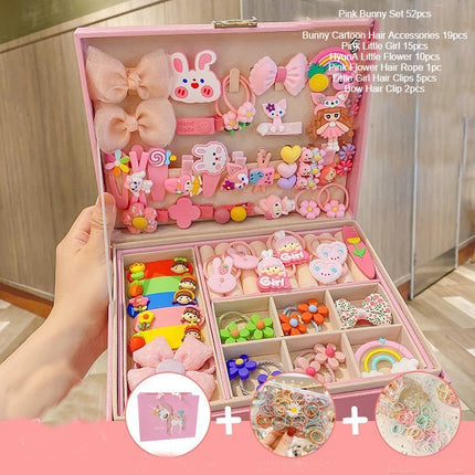 Hair Accessories Organizer for Girls Headbands, Clips, Hair Rope Baby Girl Supplies, Lockable  Organizers and Storage Plastic Jewelry Box