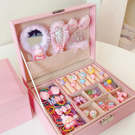 Girls Hair Accessories Set Gift Box Girl Headwear Baby BirthdayGift Hairpin Hairband Hair Rope Hair Tie Combination