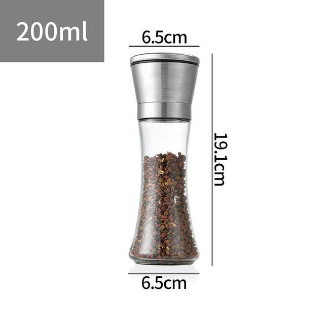 Salt and Pepper Grinder Stainless Steel Adjustable Coarse and Fine Ceramic Pepper Salt Mill