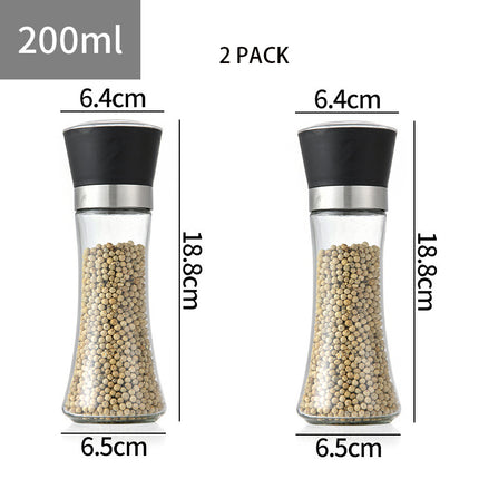 Salt and Pepper Grinder Stainless Steel Adjustable Coarse and Fine Ceramic Pepper Salt Mill