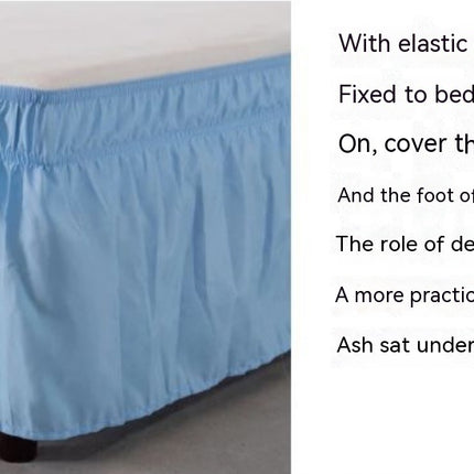 Wrap-Around Bed Skirt for King And Queen Size Beds Elasticized Draped Dust Ruffle for Easy Fit Wrinkle-Resistant, Fade-Resistant Bed Skirt