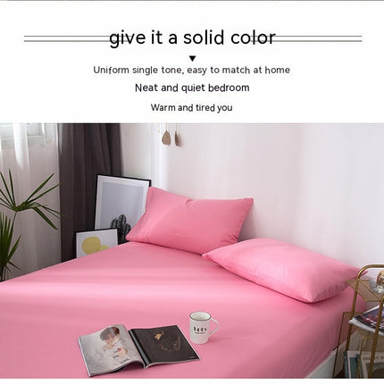 Super Soft Bedspread Fitted Sheet Thickened Microfiber Cloth Mattress Protector Solid Color Fitted Mattress Cover