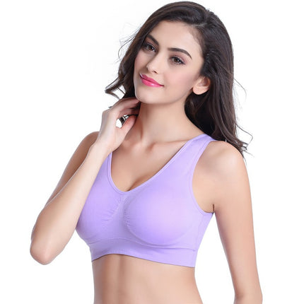 Women's Sports Bra Non-Steel Ring Comfortable Breathable Underwear Sleeping Bra Non-marking Bra