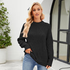 Black round neck sweater