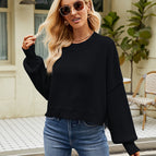 Black pullover sweater