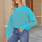 Blue striped cricket sweater