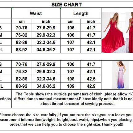 Women's Fashion Cross Backless Sexy Bandage Dresses Gradient Color Sleeveless Party Extra Long Dresses